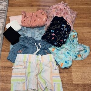 Girls Spring LOT dress/shorts/tights size 4T